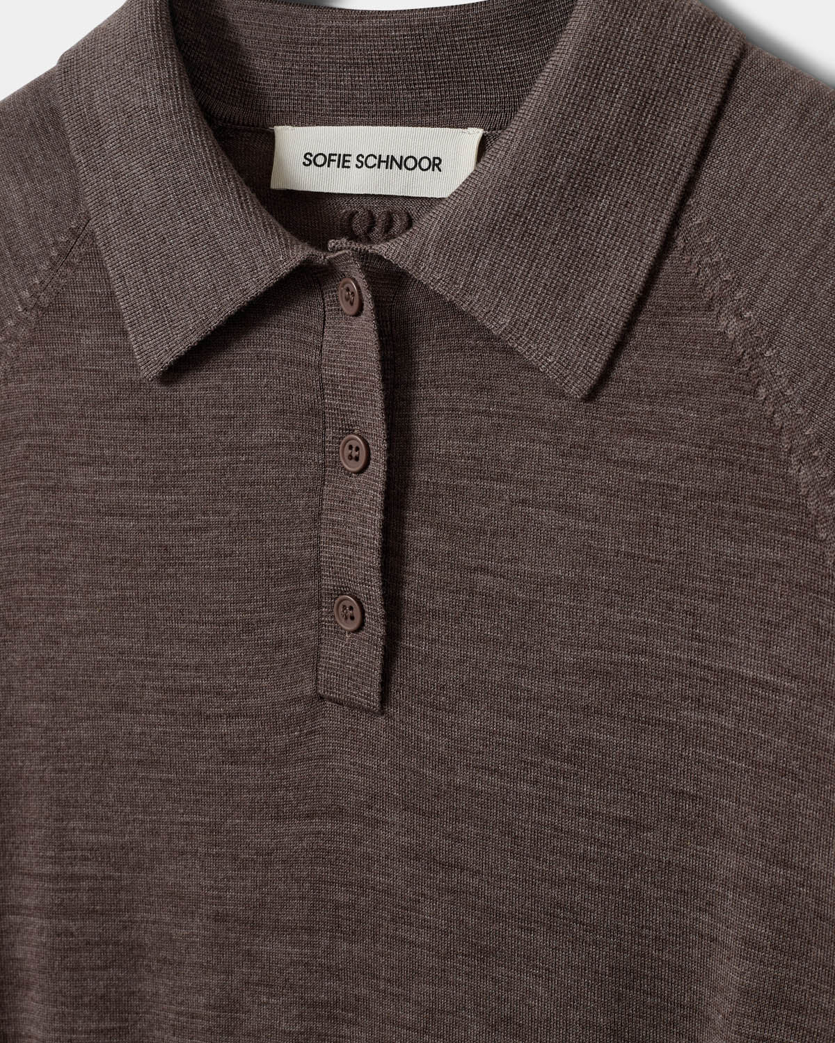 Sofie Schnoor WOMEN SELENESW KNIT POLO Knit 7071 Brown melange