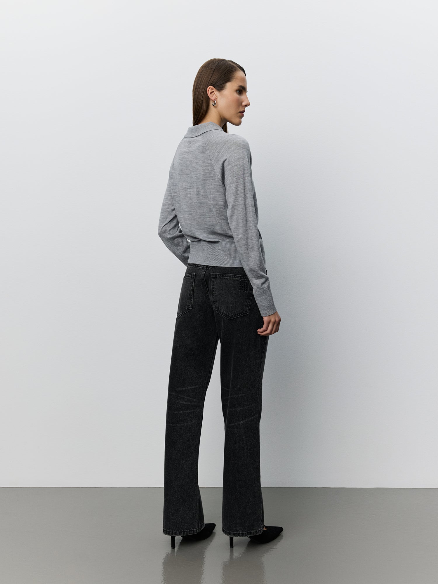 Sofie Schnoor WOMEN SELENESW KNIT POLO Knit 8000 Grey Melange