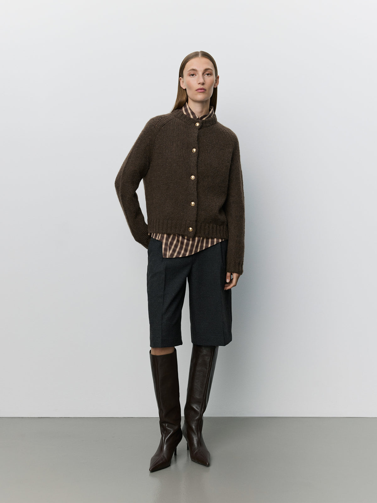 Sofie Schnoor WOMEN SELMASW KNIT CARDIGAN Cardigan 7025 Dark brown