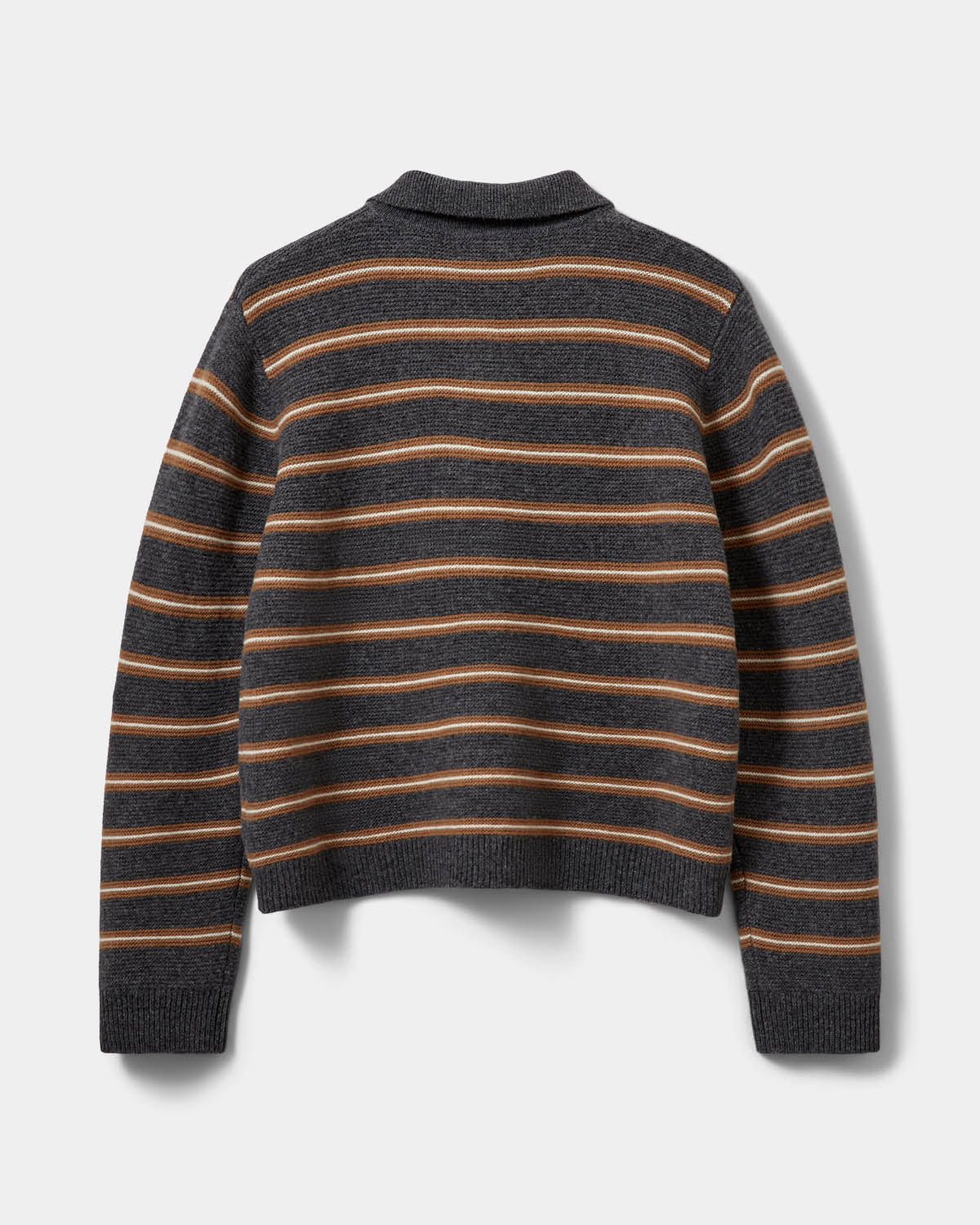 Sofie Schnoor WOMEN STORMASW STRIPED KNIT POLO Cardigan 8011 Dark grey melange