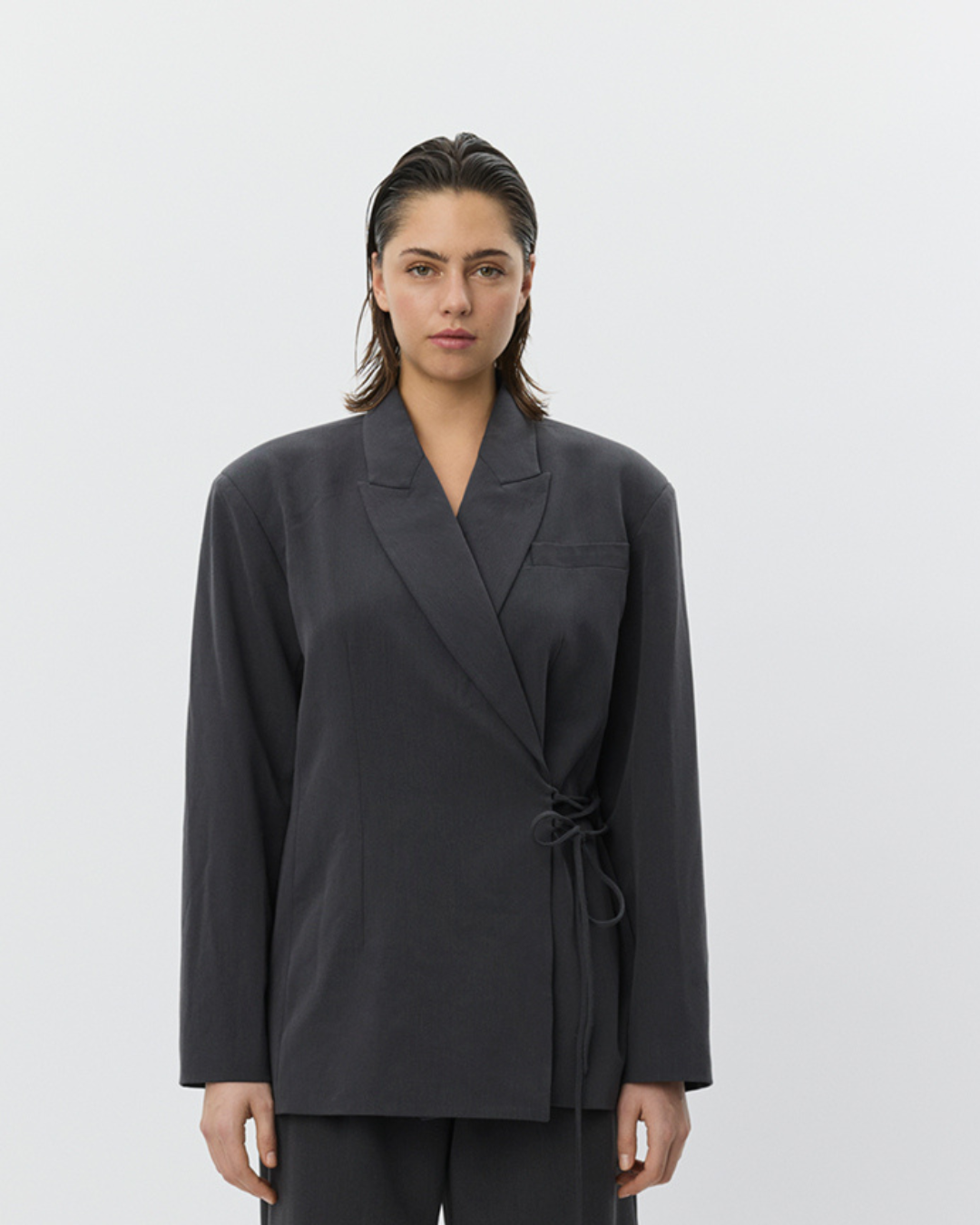 Sofie Schnoor WOMEN SUSSIESW TIE STRING BLAZER Blazer 8008 Dark grey