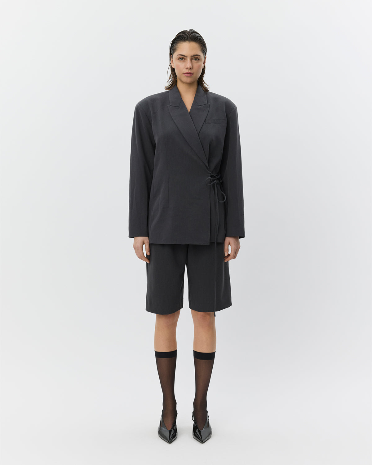 Sofie Schnoor WOMEN SUSSIESW TIE STRING BLAZER Blazer 8008 Dark grey