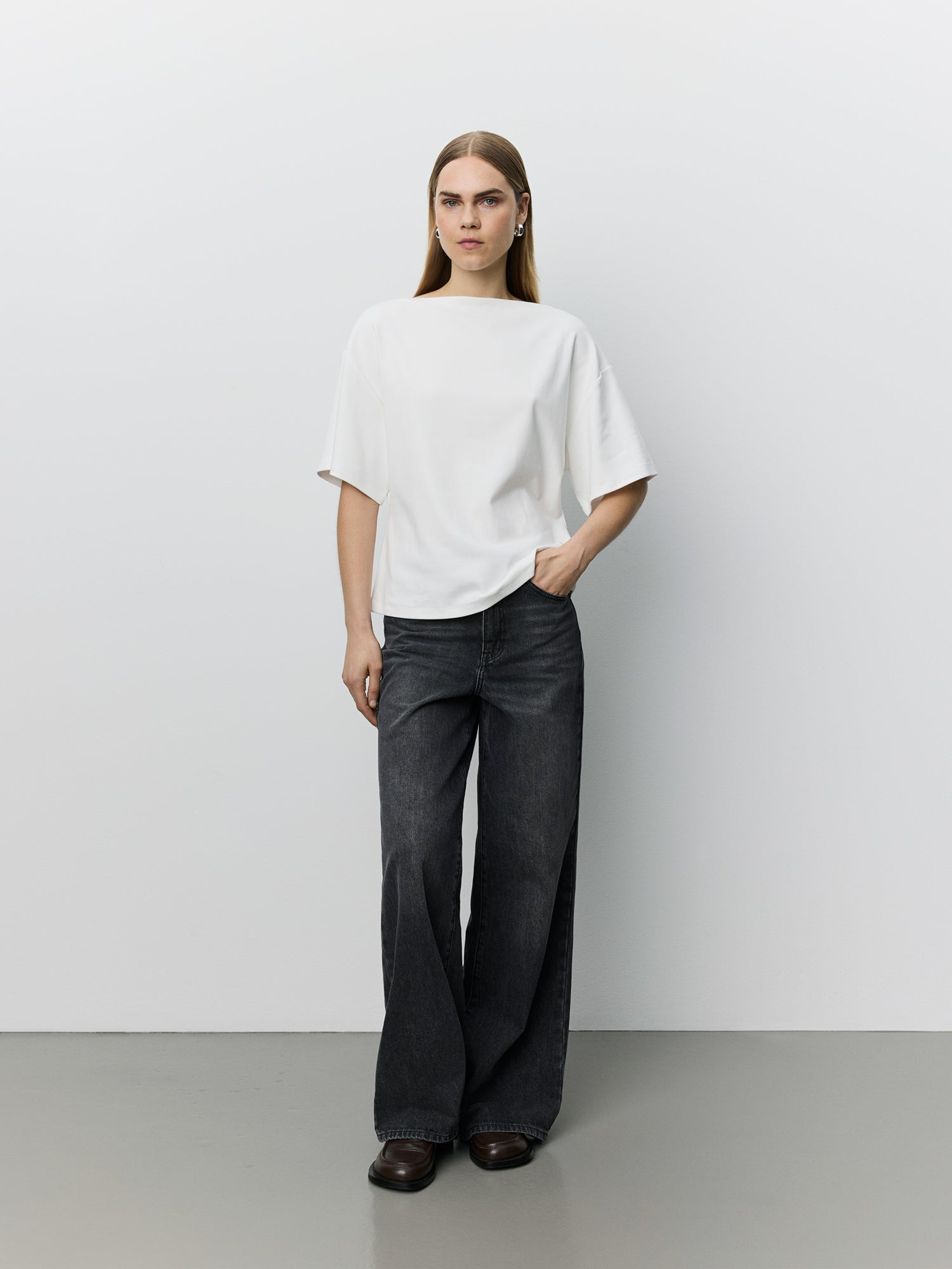 Sofie Schnoor WOMEN TEASW BOATNECK T-SHIRT T-shirt 0101 Off white