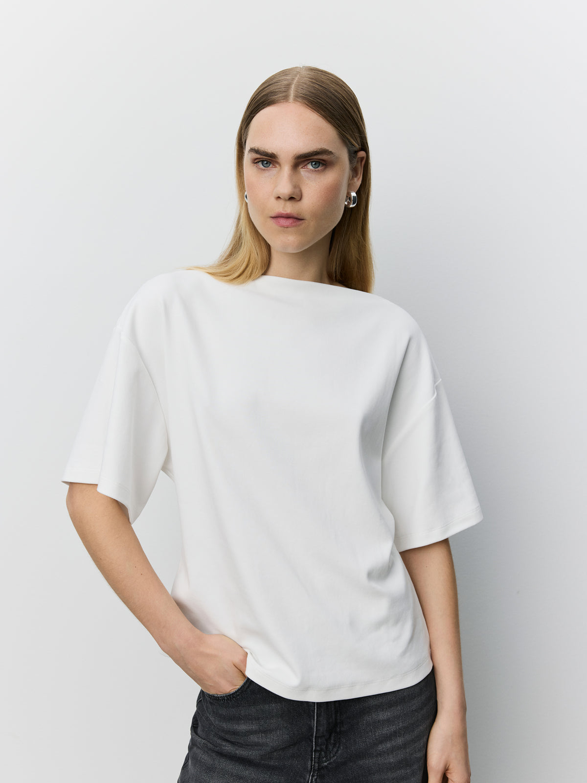 Sofie Schnoor WOMEN TEASW BOATNECK T-SHIRT T-shirt 0101 Off white