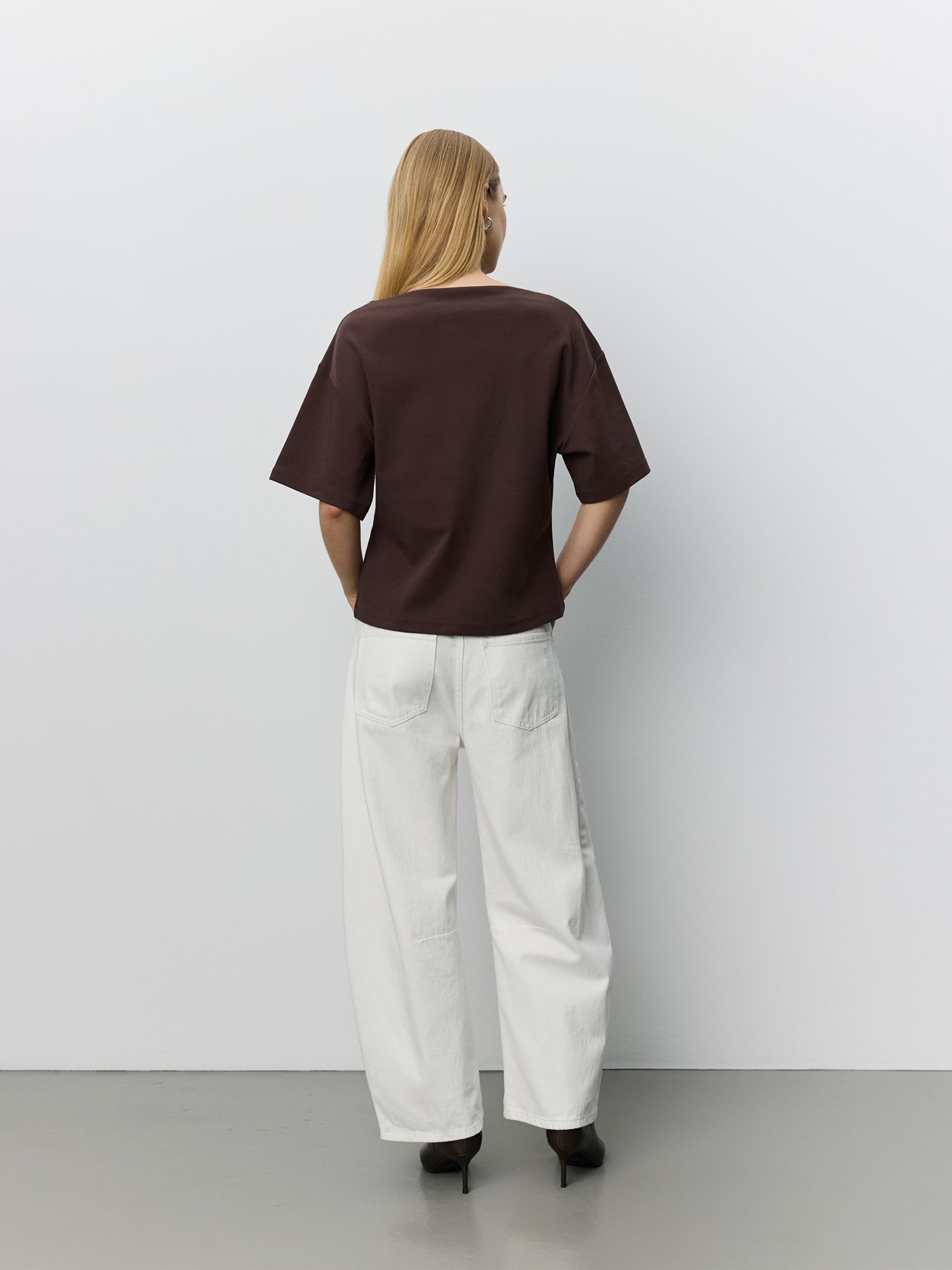 Sofie Schnoor WOMEN TEASW BOATNECK T-SHIRT T-shirt 7025 Dark brown