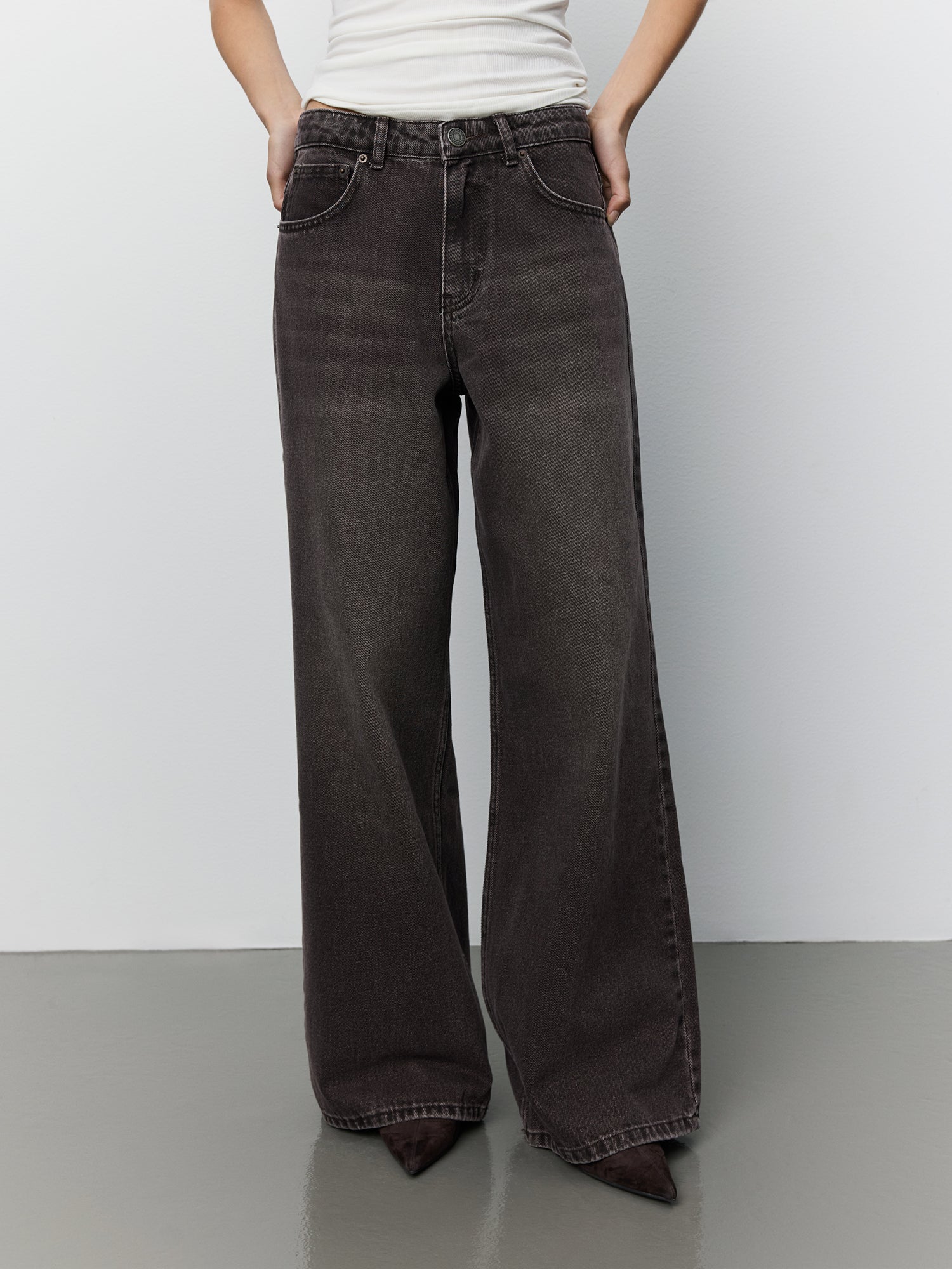 Sofie Schnoor WOMEN VENICESW MID WAIST JEANS Jeans 7168 Dark Plum