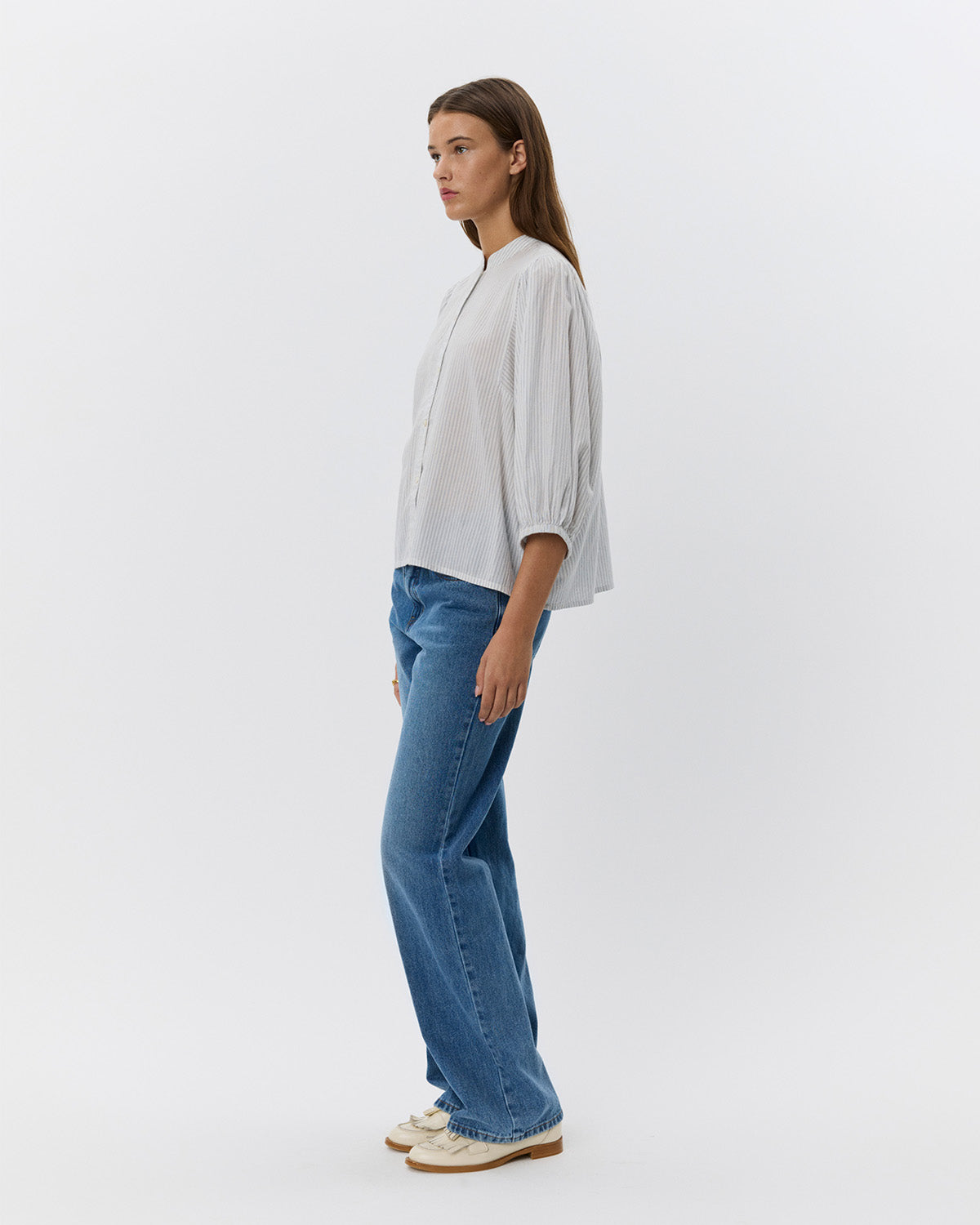 Sofie Schnoor WOMEN VILJASW SHIRT Shirt 0144 Off White - Navy