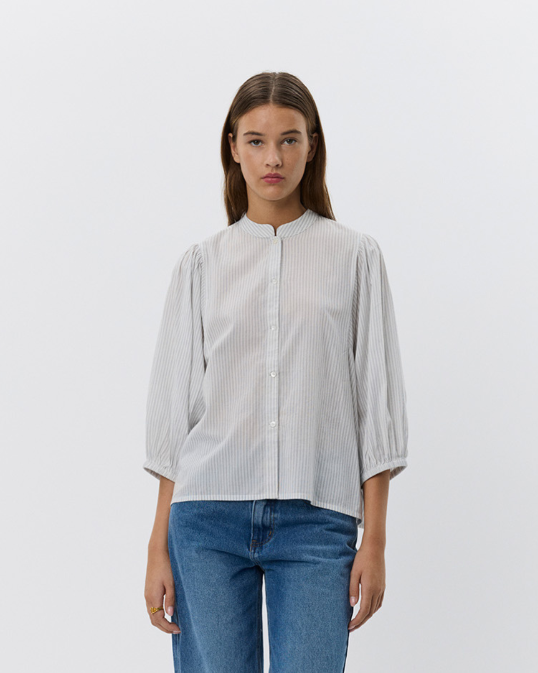Sofie Schnoor WOMEN VILJASW SHIRT Shirt 0144 Off White - Navy