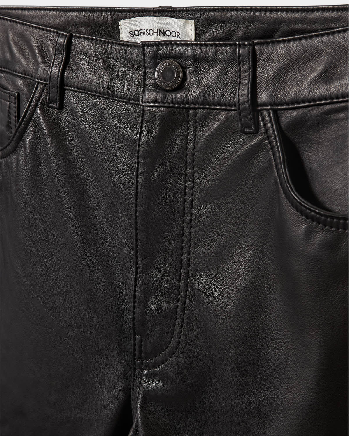 Sofie Schnoor WOMEN VOKESW LEATHER SHORTS Shorts 1000 Black