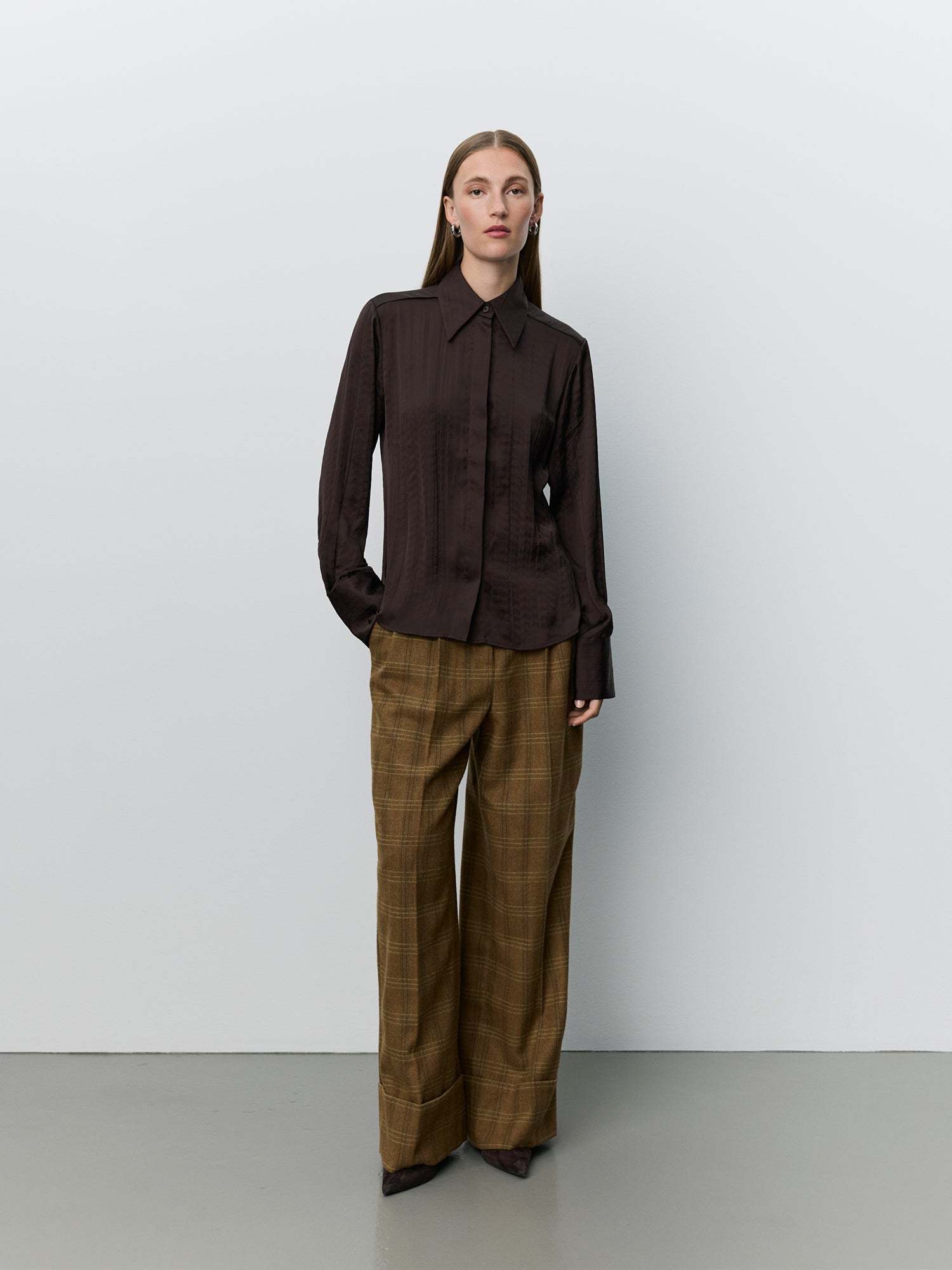 Sofie Schnoor WOMEN WILDASW FITTED SHIRT Shirt 7025 Dark brown