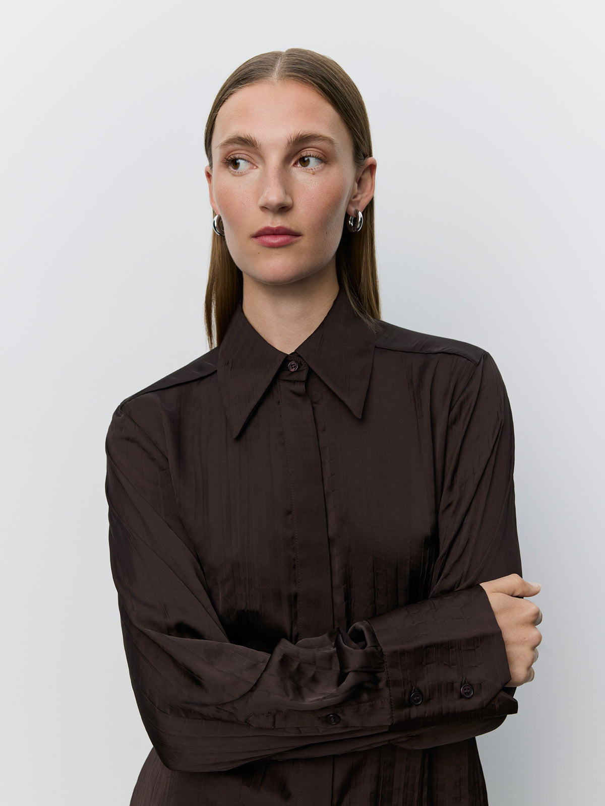 Sofie Schnoor WOMEN WILDASW FITTED SHIRT Shirt 7025 Dark brown