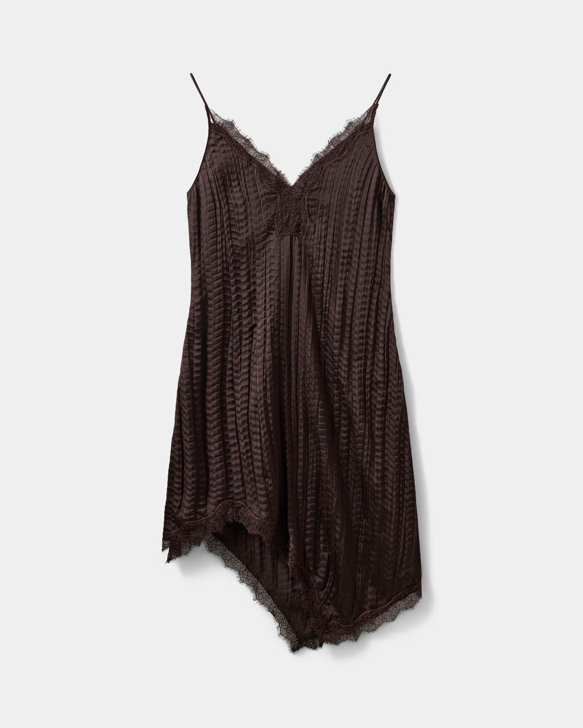 Sofie Schnoor WOMEN WINONASW ASYMMETRIC SLIP DRESS Dress 7025 Dark brown