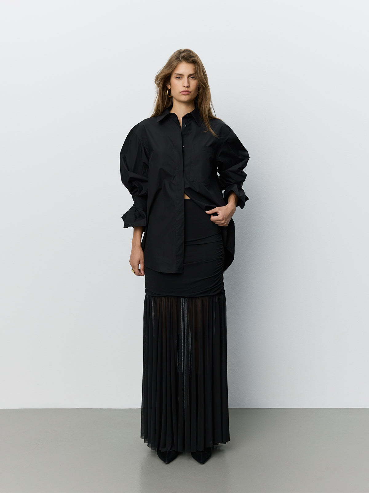 Sofie Schnoor WOMEN ZISSASW LONG SKIRT Skirt 1000 Black