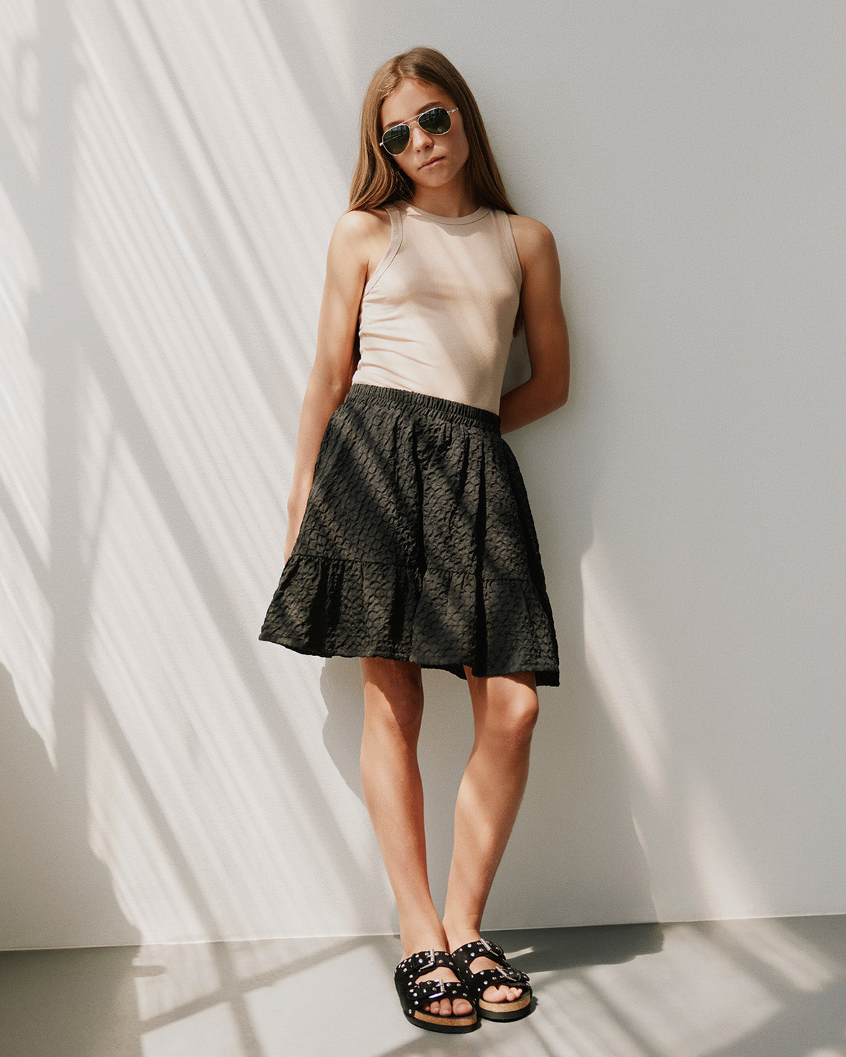 Sofie Schnoor YOUNG ADRIENNESY SKIRT Skirt 1000 Black