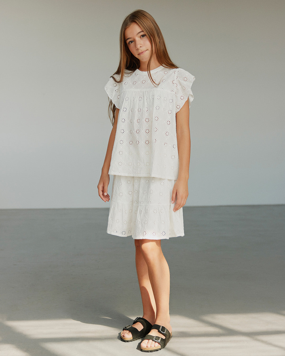 Sofie Schnoor YOUNG ADRIENNESY SKIRT Skirt 0124 Snow white