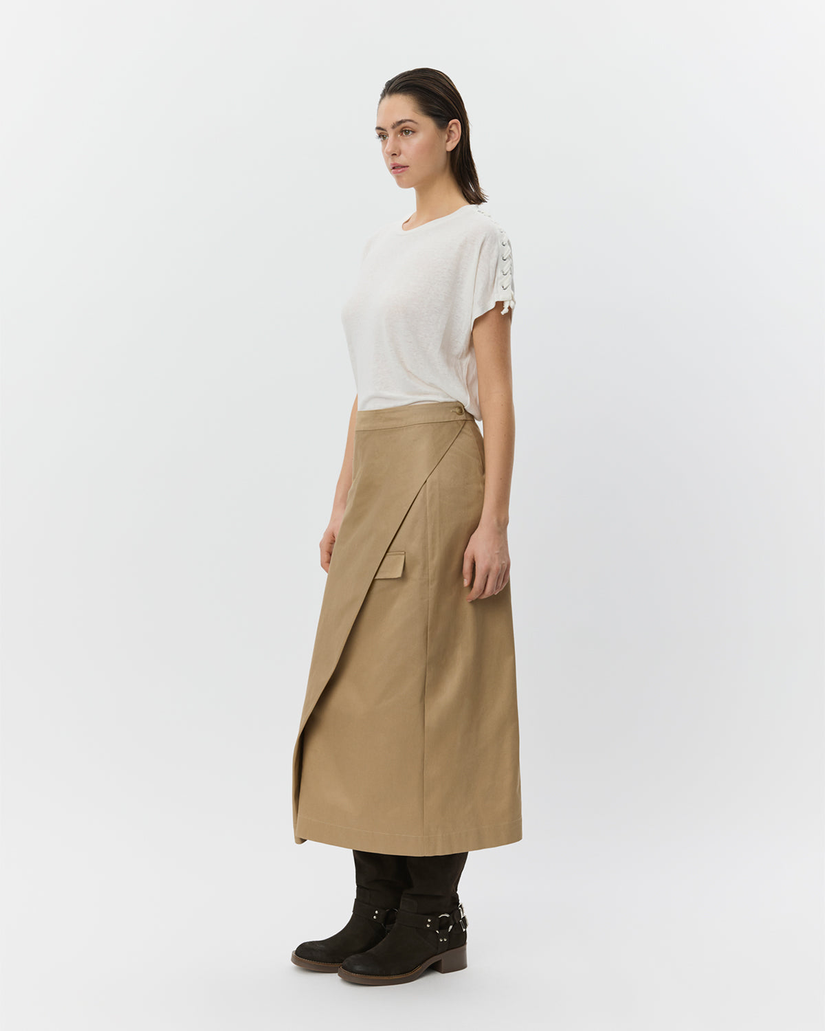 Sofie Schnoor WOMEN ALEIDSW LINEN MIX T-SHIRT T-shirt 0101 Off white