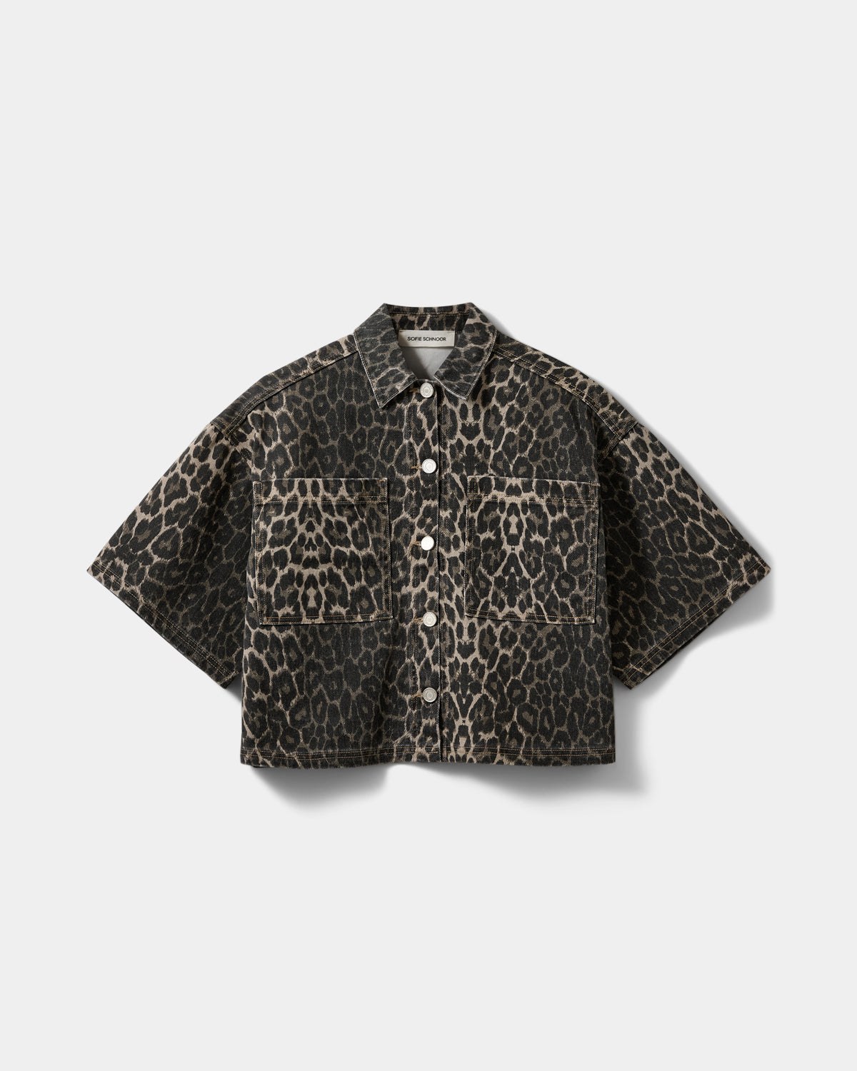 Sofie Schnoor WOMEN ALINESW DENIM SHIRT Shirt 9086 Light brown leopard