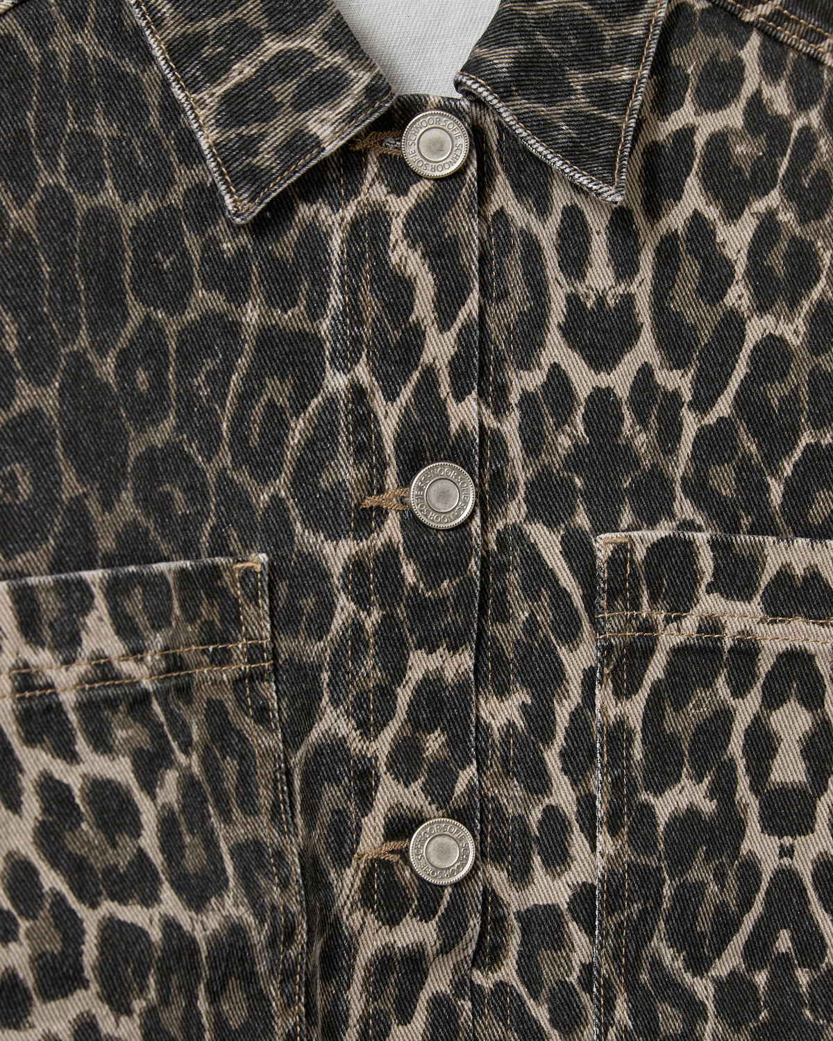 Sofie Schnoor WOMEN ALINESW DENIM SHIRT Shirt 9086 Light brown leopard