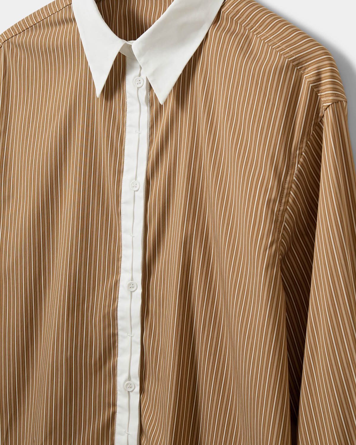 Sofie Schnoor WOMEN ALLISONSW DOUBLE-CUFF SHIRT Shirt 7165 Maple Brown Striped