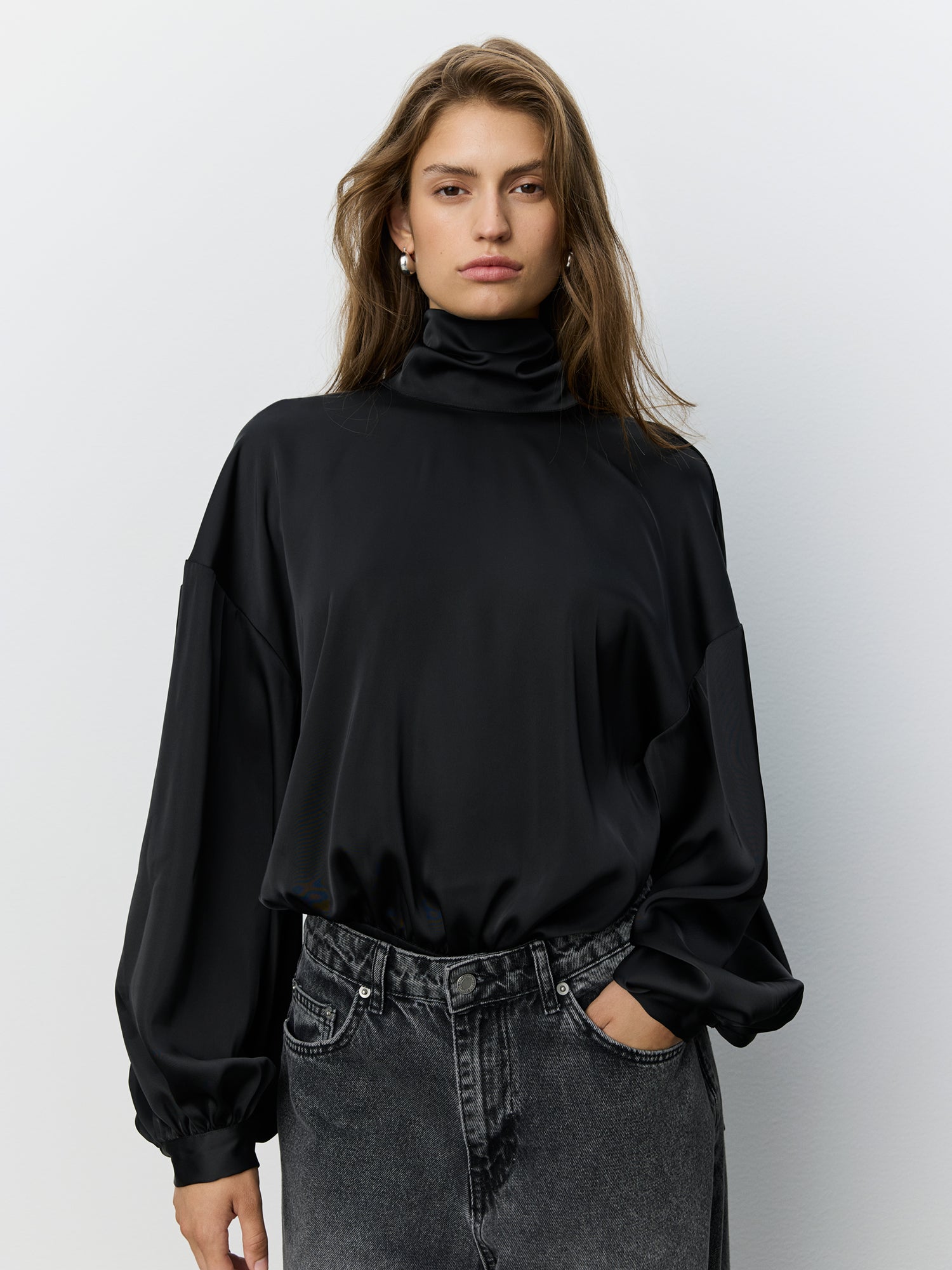 Sofie Schnoor WOMEN AMBERSW SATIN BLOUSE Blouse 1000 Black
