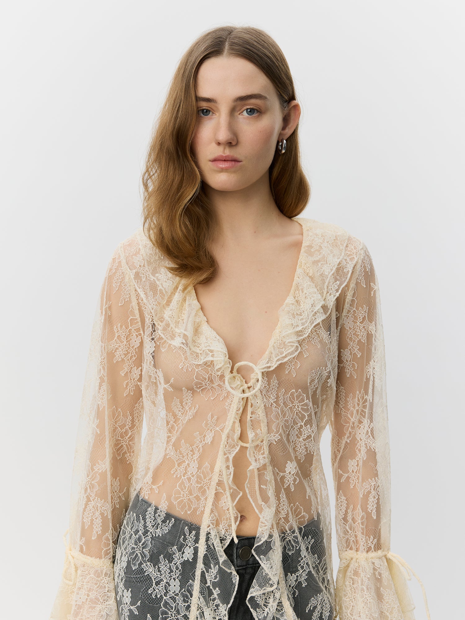Sofie Schnoor WOMEN ANASTASIASW LACE ROBE Robe 0101 Off white