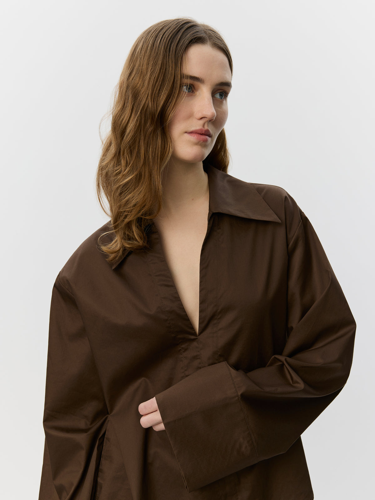 Sofie Schnoor WOMEN ANOASW OVERSIZE SHIRT Shirt 7162 Intense Brown