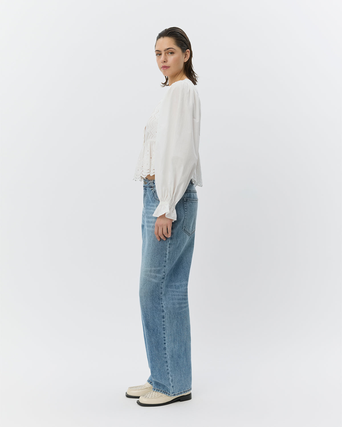 Sofie Schnoor WOMEN ARIASW BRODERIE ANGLAISE SHIRT Shirt 0103 Off white