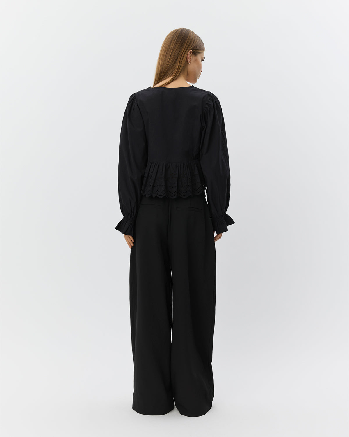 Sofie Schnoor WOMEN ARIASW BRODERIE ANGLAISE SHIRT Shirt 1000 Black