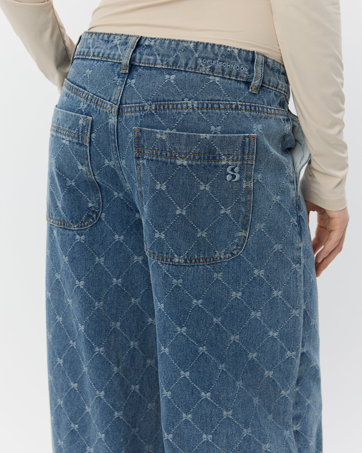 Sofie Schnoor WOMEN AZZISW LOW WIDE LEG JEANS Jeans 5036 Blue