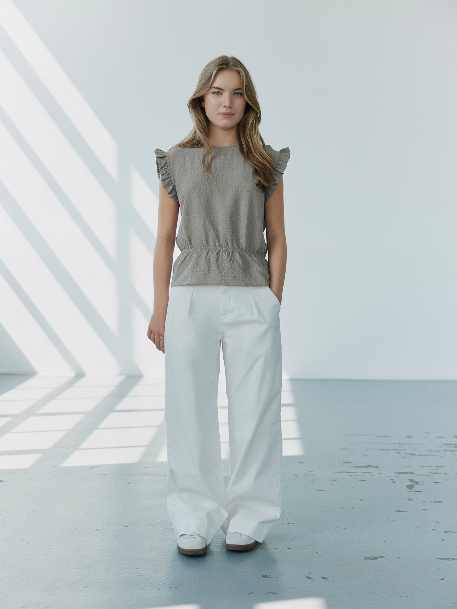 Sofie Schnoor YOUNG AthenaSY Trousers Trousers 0101 Off white