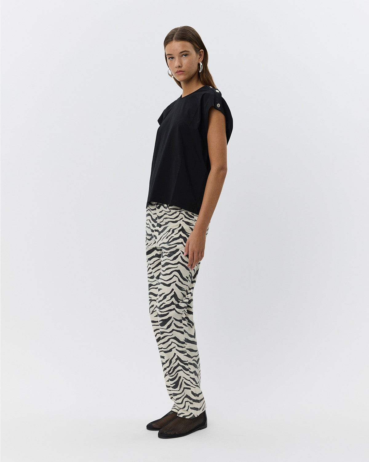 Sofie Schnoor WOMEN BAYSW T-SHIRT T-shirt 1008 Black w silver