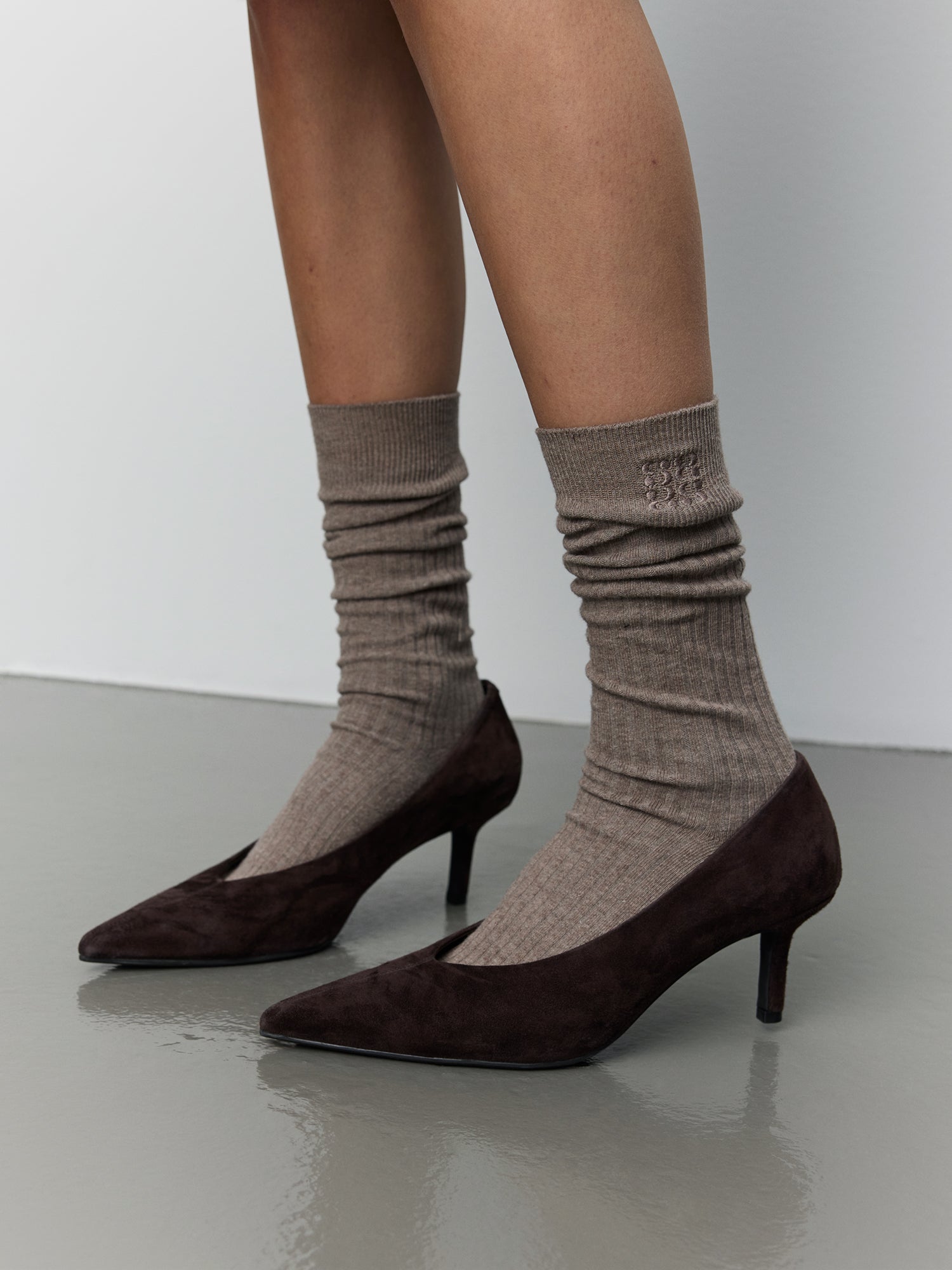 Sofie Schnoor WOMEN BEATHA KNEE SOCK Socks 7050 Camel Melange