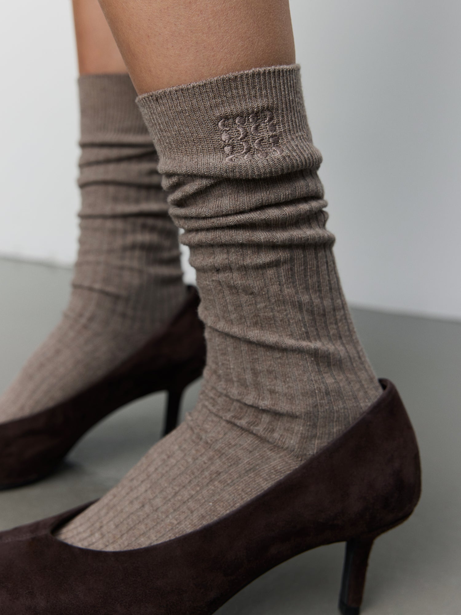 Sofie Schnoor WOMEN BEATHA KNEE SOCK Socks 7050 Camel Melange