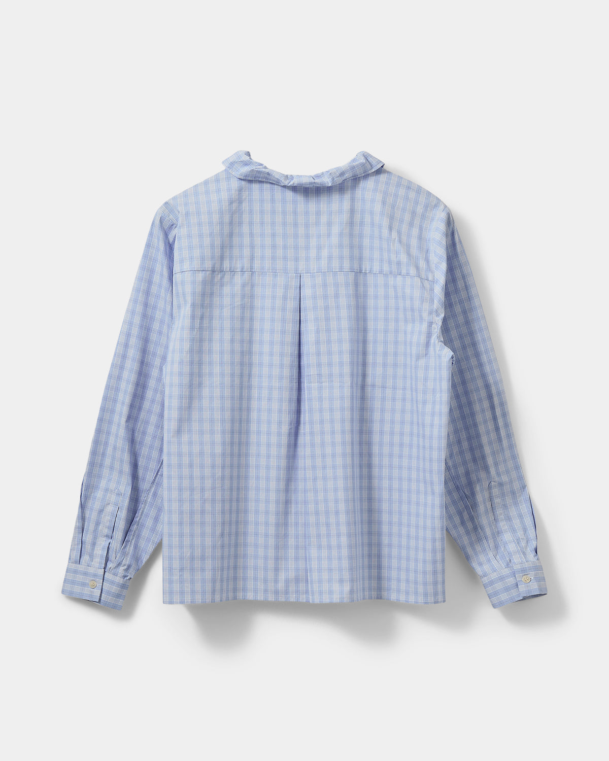 Sofie Schnoor WOMEN BELLESW CHECK FRILL PLACKET SHIRT Shirt 5036 Blue