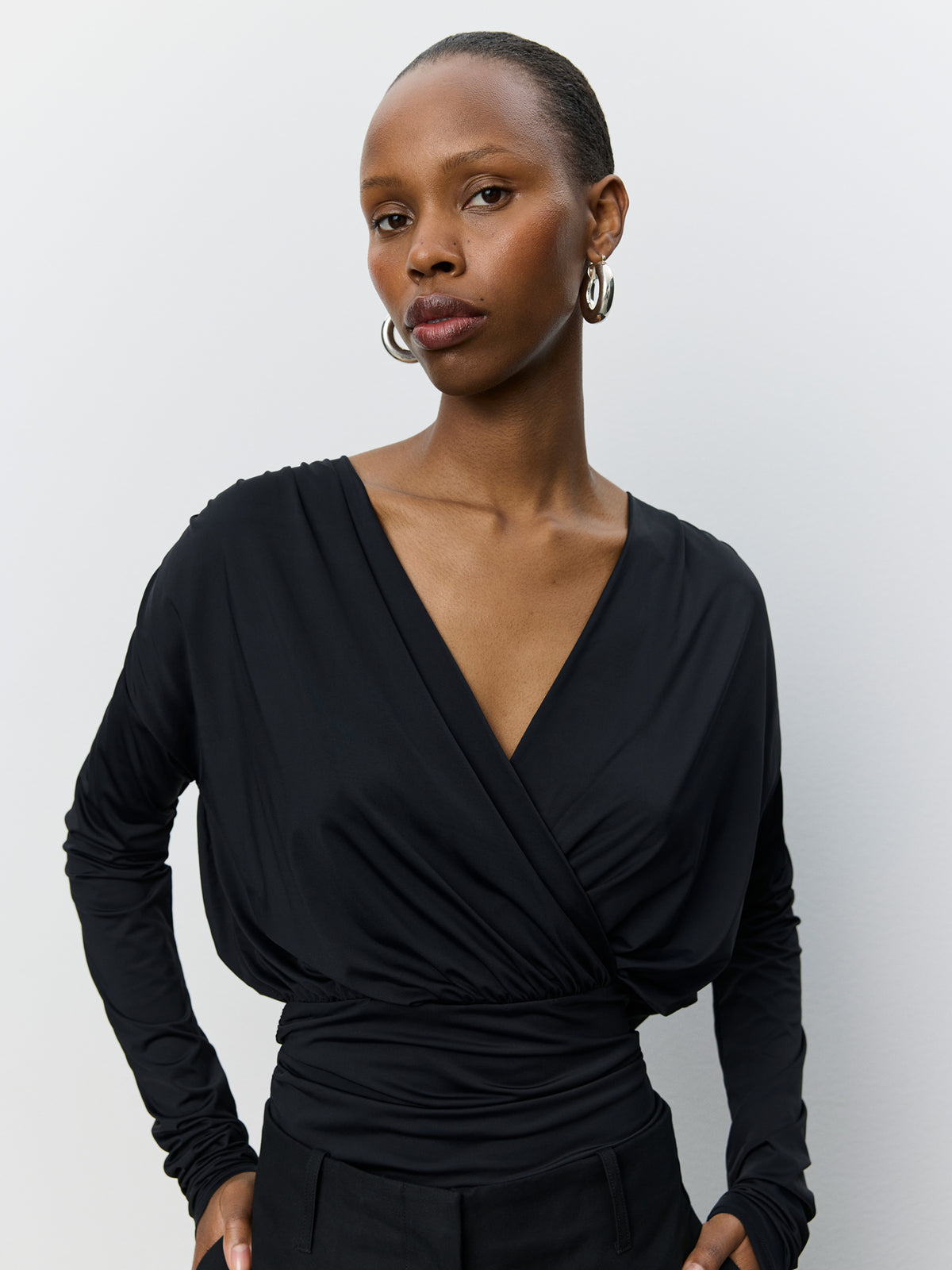 Sofie Schnoor WOMEN BRIANNASW V-NECK BLOUSE Blouse 1000 Black