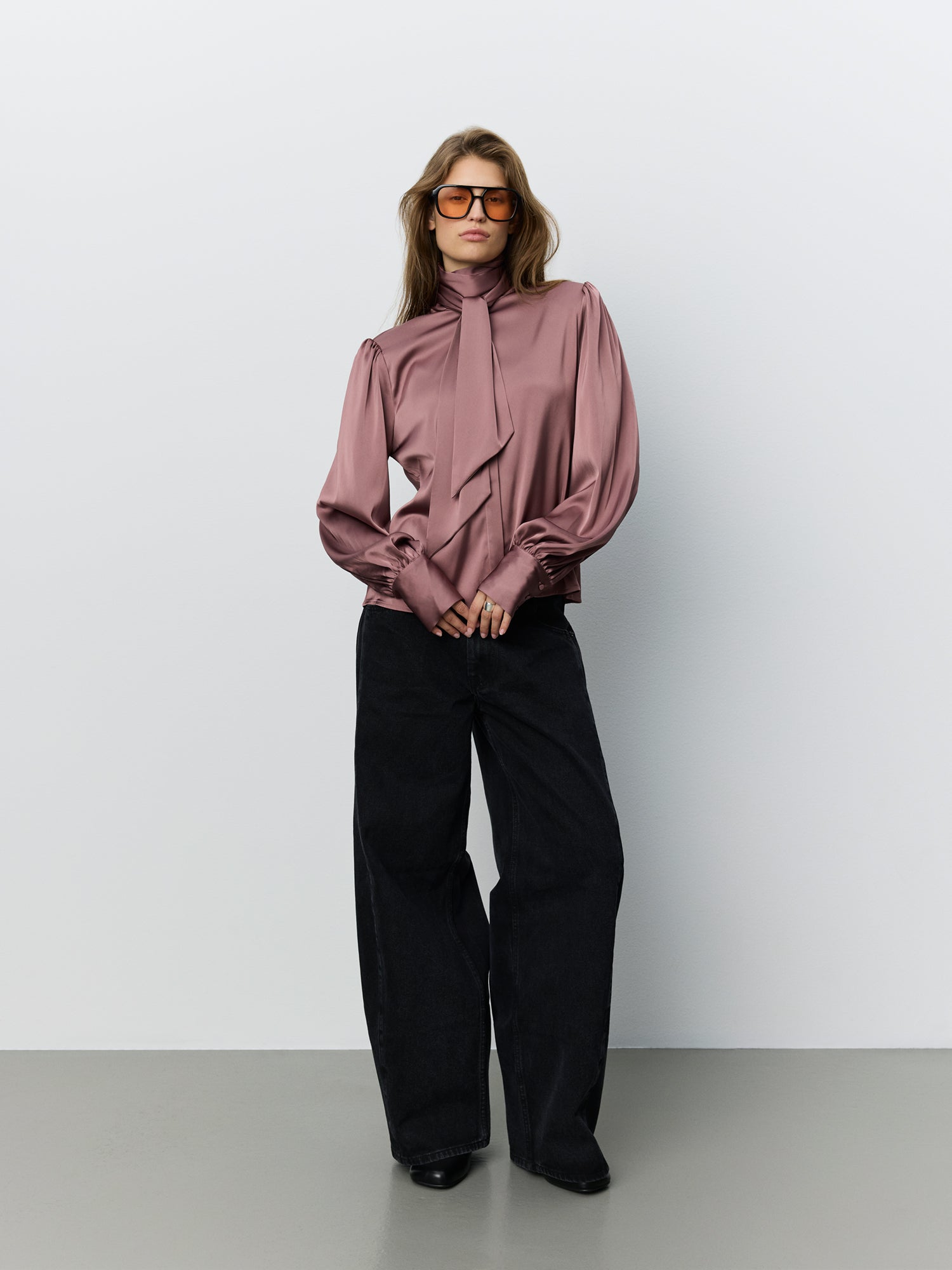 Sofie Schnoor WOMEN CARINASW SATIN SHIRT Blouse 7172 Dusty Plum