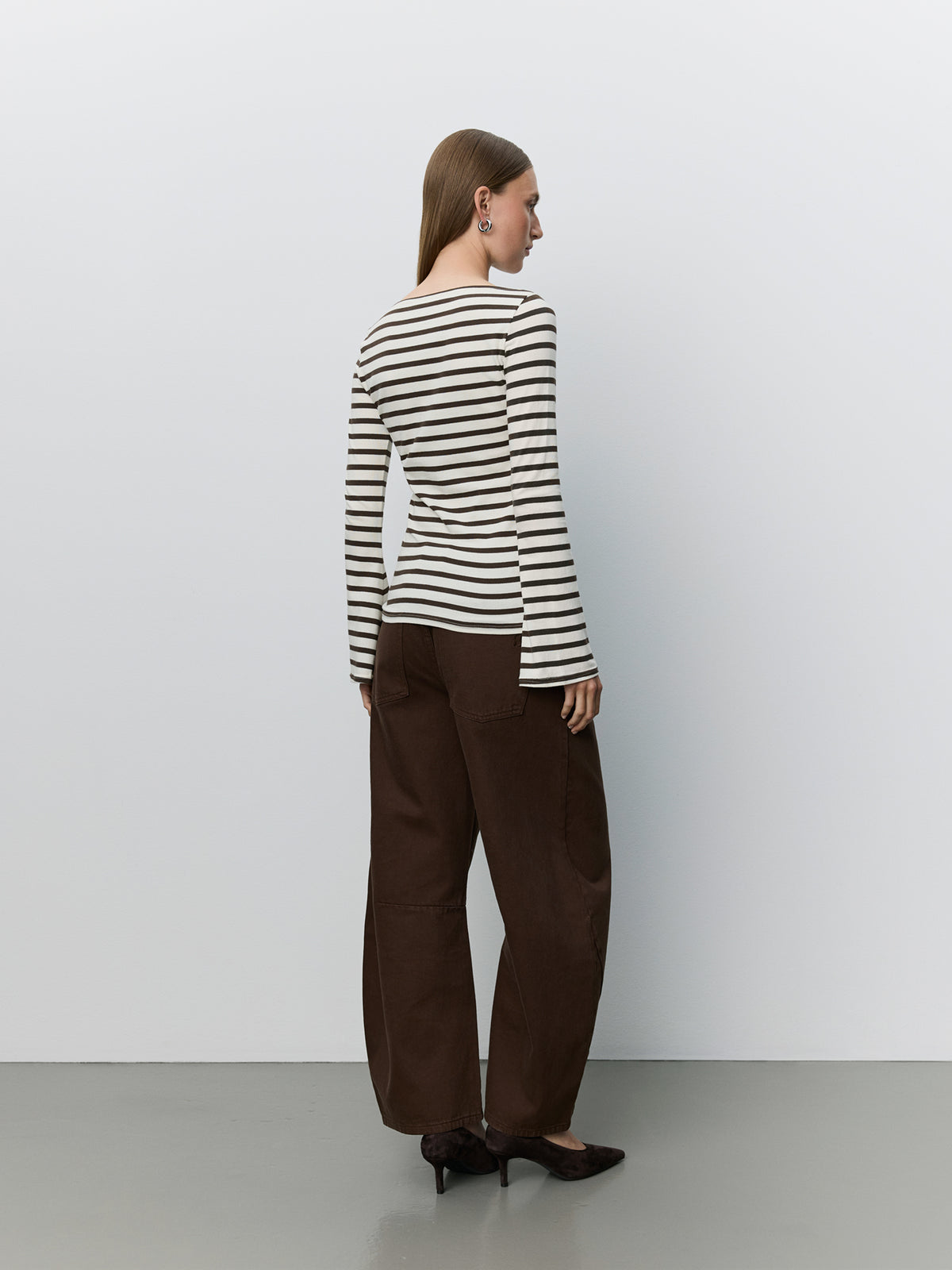 Sofie Schnoor WOMEN CECESW LONG-SLEEVE T-SHIRT T-shirt Long Sleeve 7113 Brown Striped