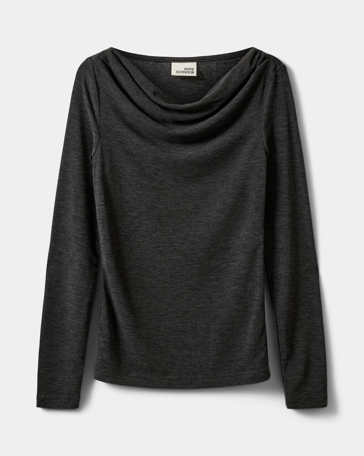 Sofie Schnoor YOUNG CILLYSY T-SHIRT LONGSLEEVE T-shirt Long Sleeve 8008 Dark grey