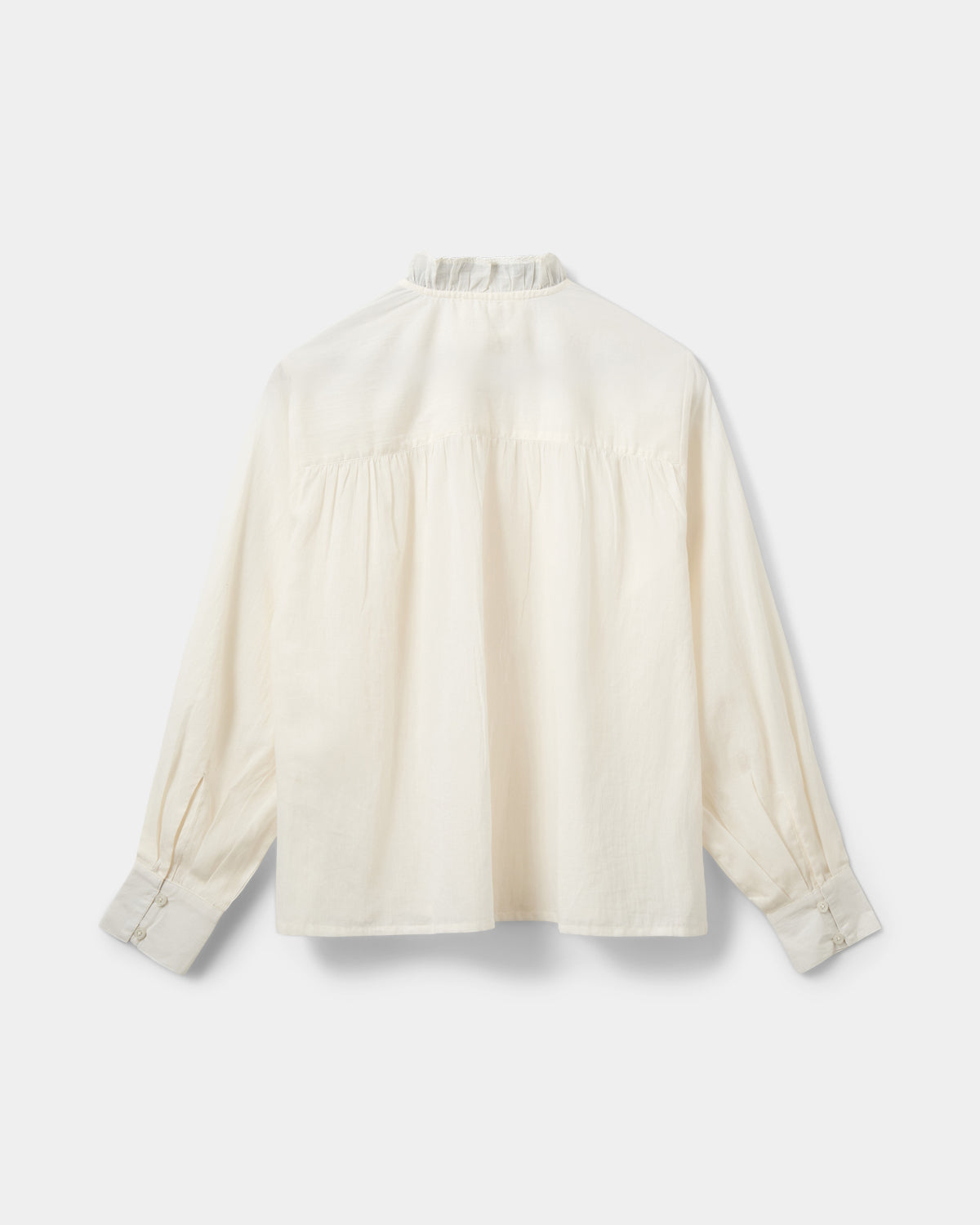 Sofie Schnoor WOMEN EDNASW FRILLED PLACKET SHIRT Shirt 0103 Off white