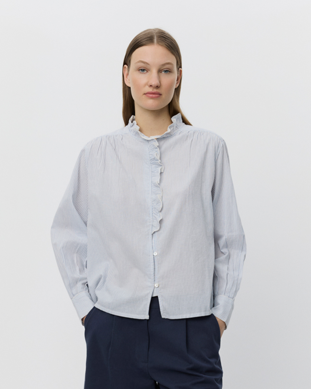 Sofie Schnoor WOMEN EDNASW SHIRT Shirt 5094 Light Blue striped