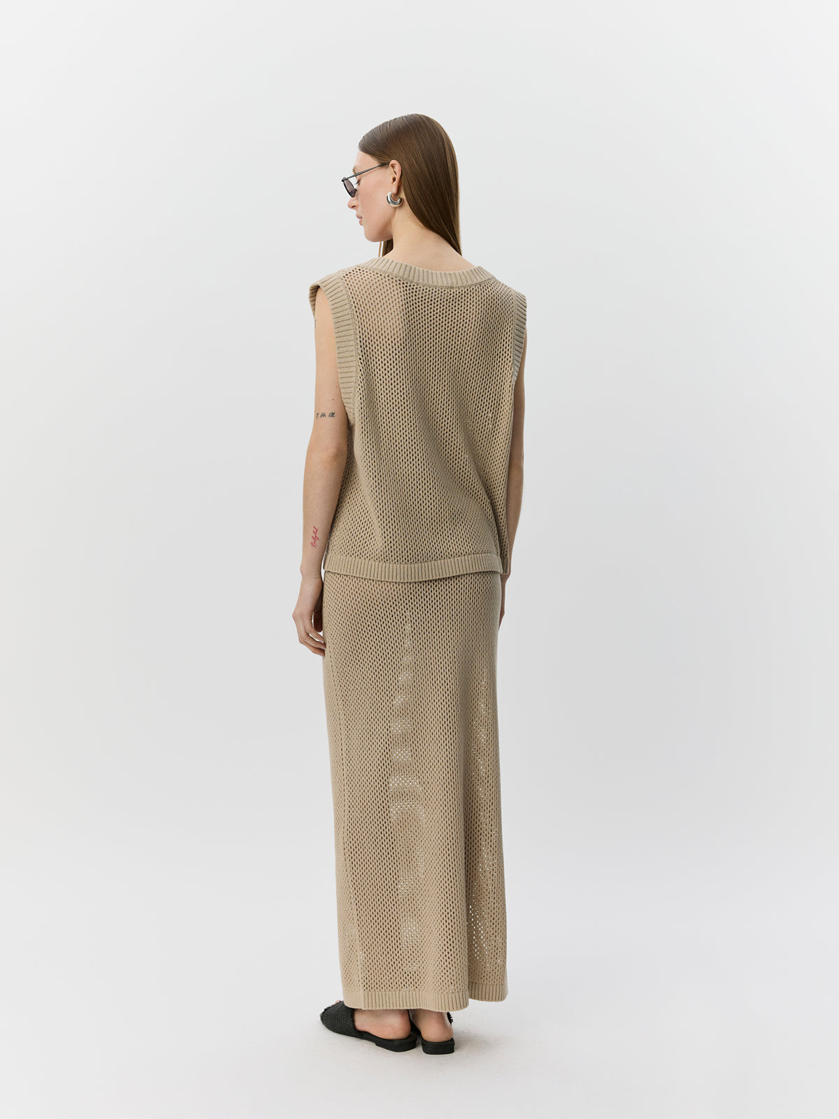 Sofie Schnoor WOMEN ELADASW KNIT MAXI SKIRT Skirt 8058 Feather Gray