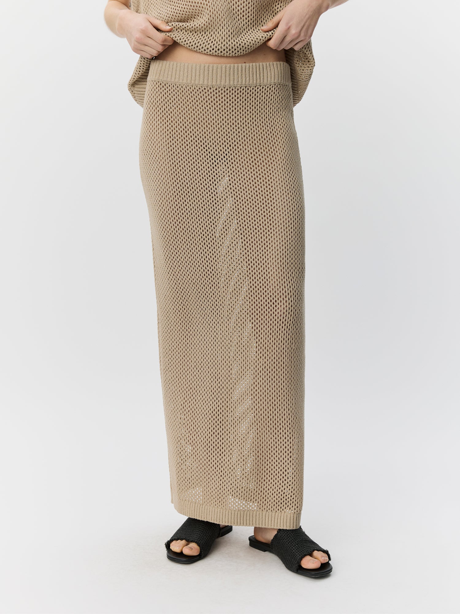 Sofie Schnoor WOMEN ELADASW KNIT MAXI SKIRT Skirt 8058 Feather Gray