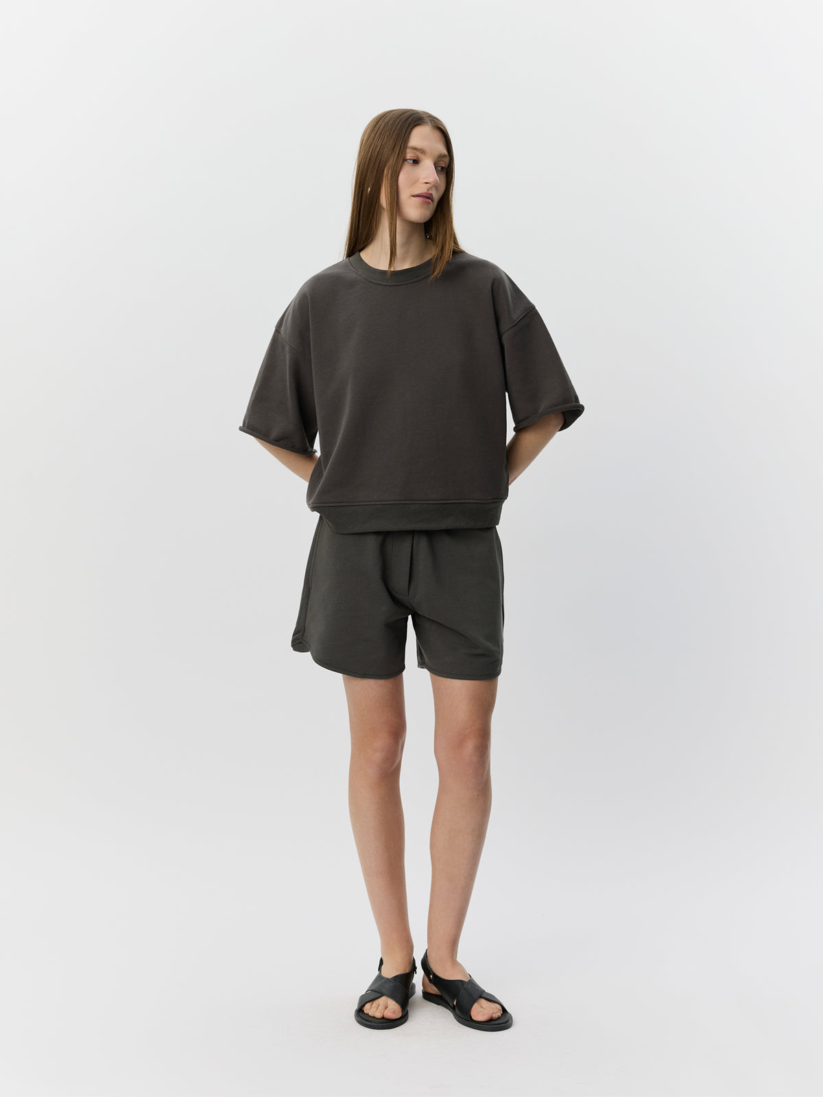 Sofie Schnoor WOMEN ELOISESW SHORT SLEEVE SWEATSHIRT Sweatshirt 7115 Warm Stone