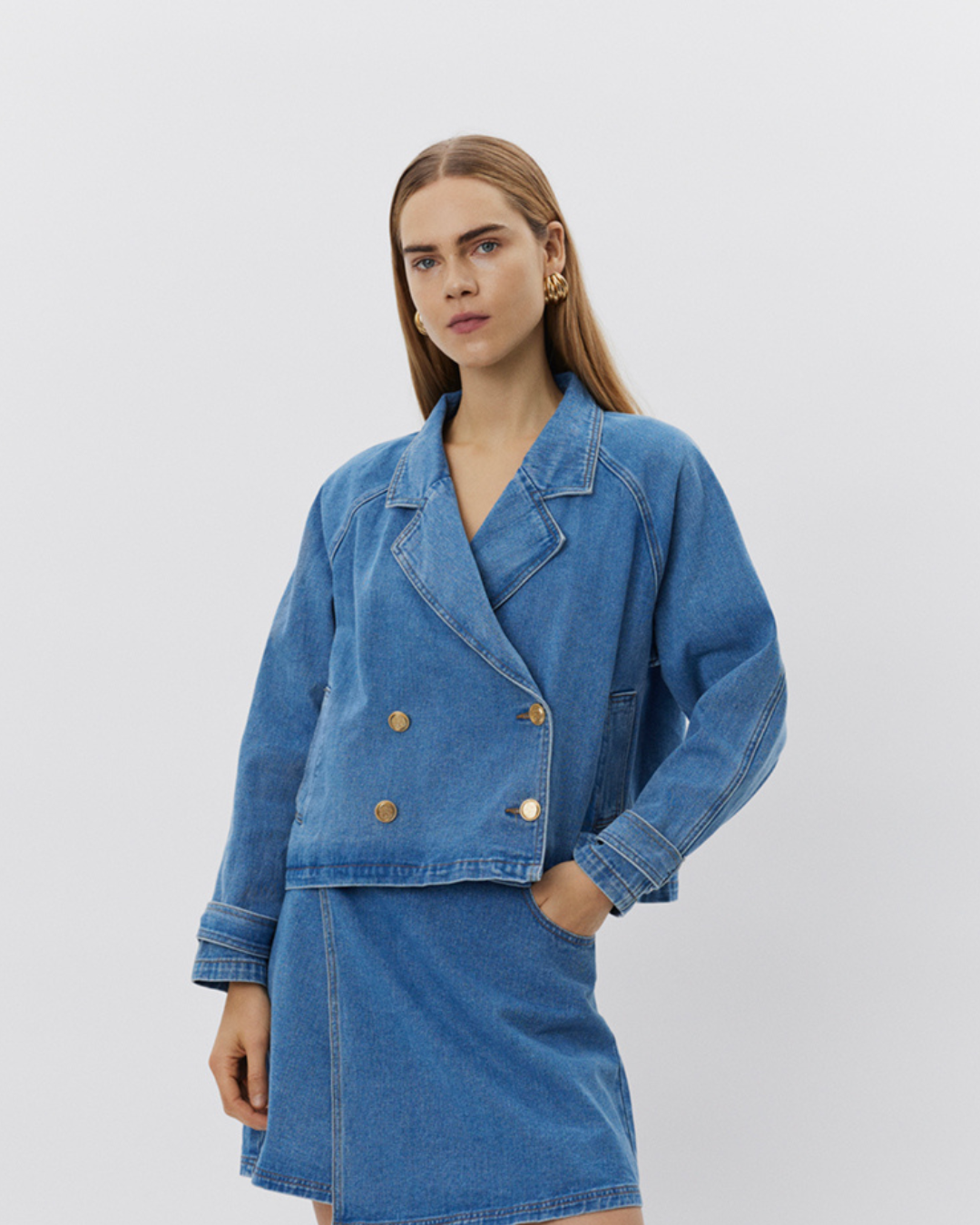 Sofie Schnoor WOMEN EUDORASW JACKET Jacket 5002 Denim blue