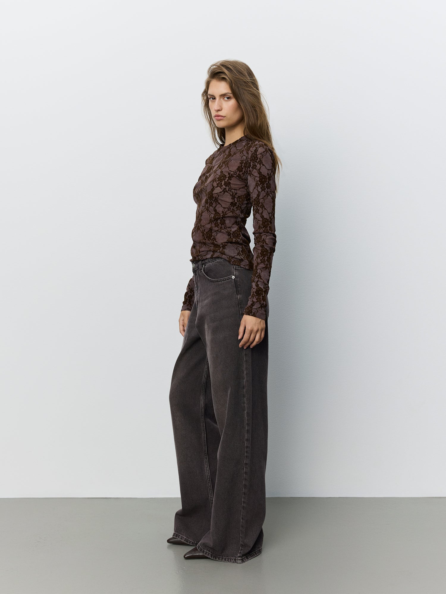 Sofie Schnoor WOMEN FAESW LACE TOP Blouse 7168 Dark Plum