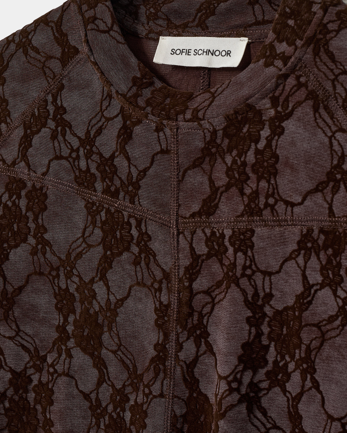 Sofie Schnoor WOMEN FAESW LACE TOP Blouse 7168 Dark Plum