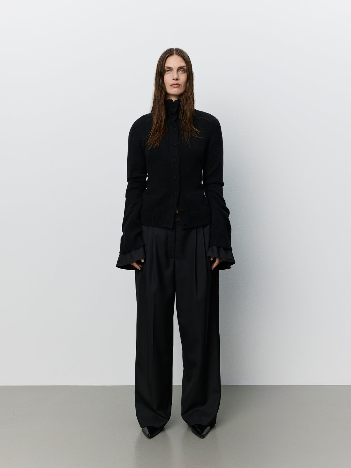 Sofie Schnoor WOMEN ICON 012 - FAROASW WIDE LEG SUITING TROUSERS Trousers 1000 Black