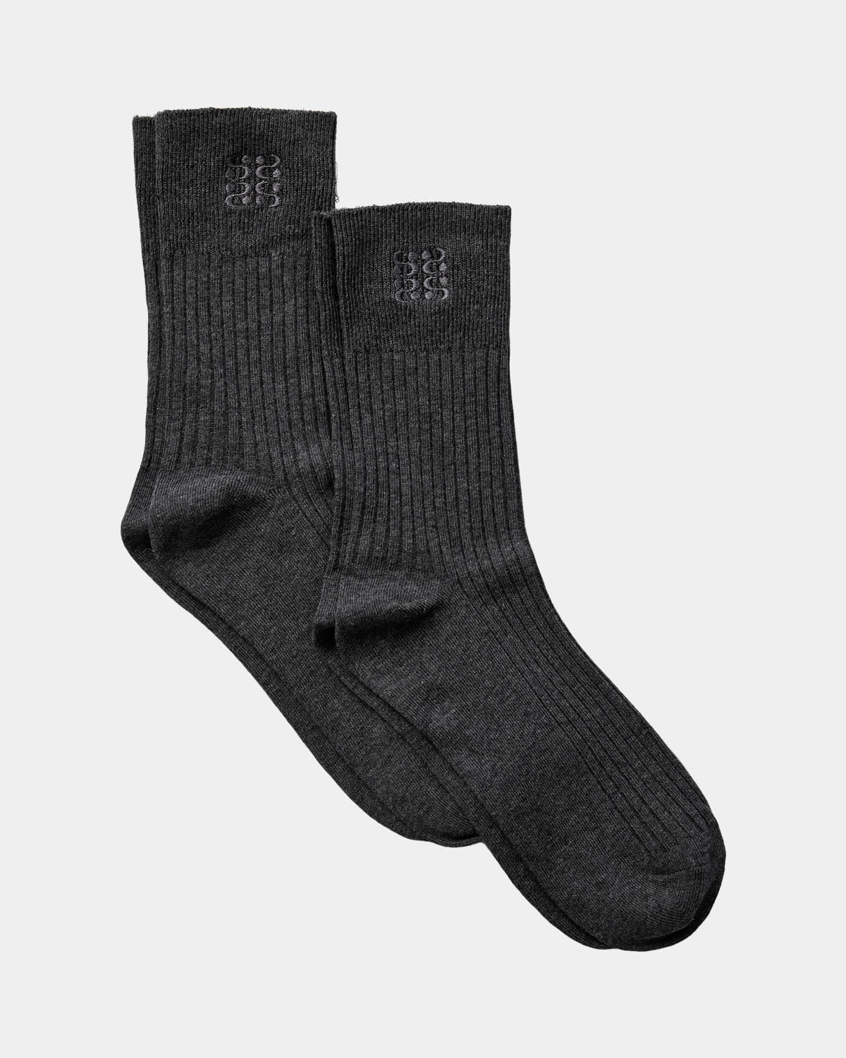 Sofie Schnoor WOMEN FILLIPPASW ANKLE SOCK Socks 8011 Dark grey melange