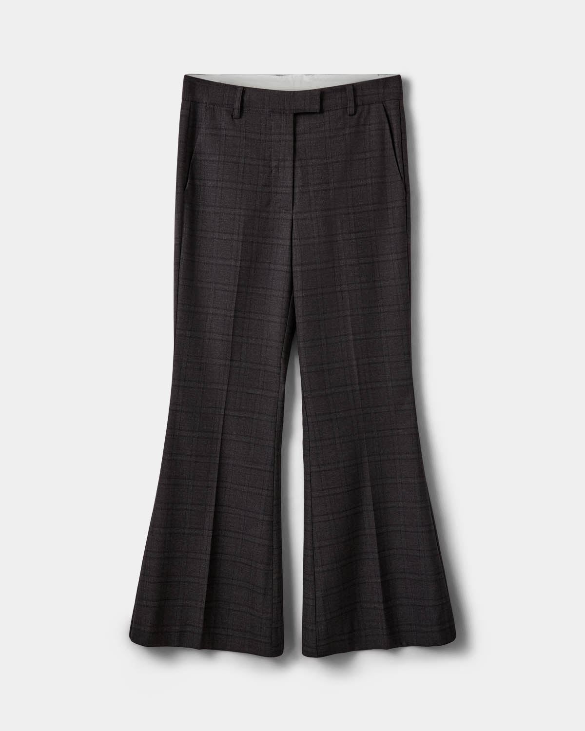 Sofie Schnoor WOMEN FLARISSW CHECKED FLARED TROUSERS Trousers 8040 Grey check