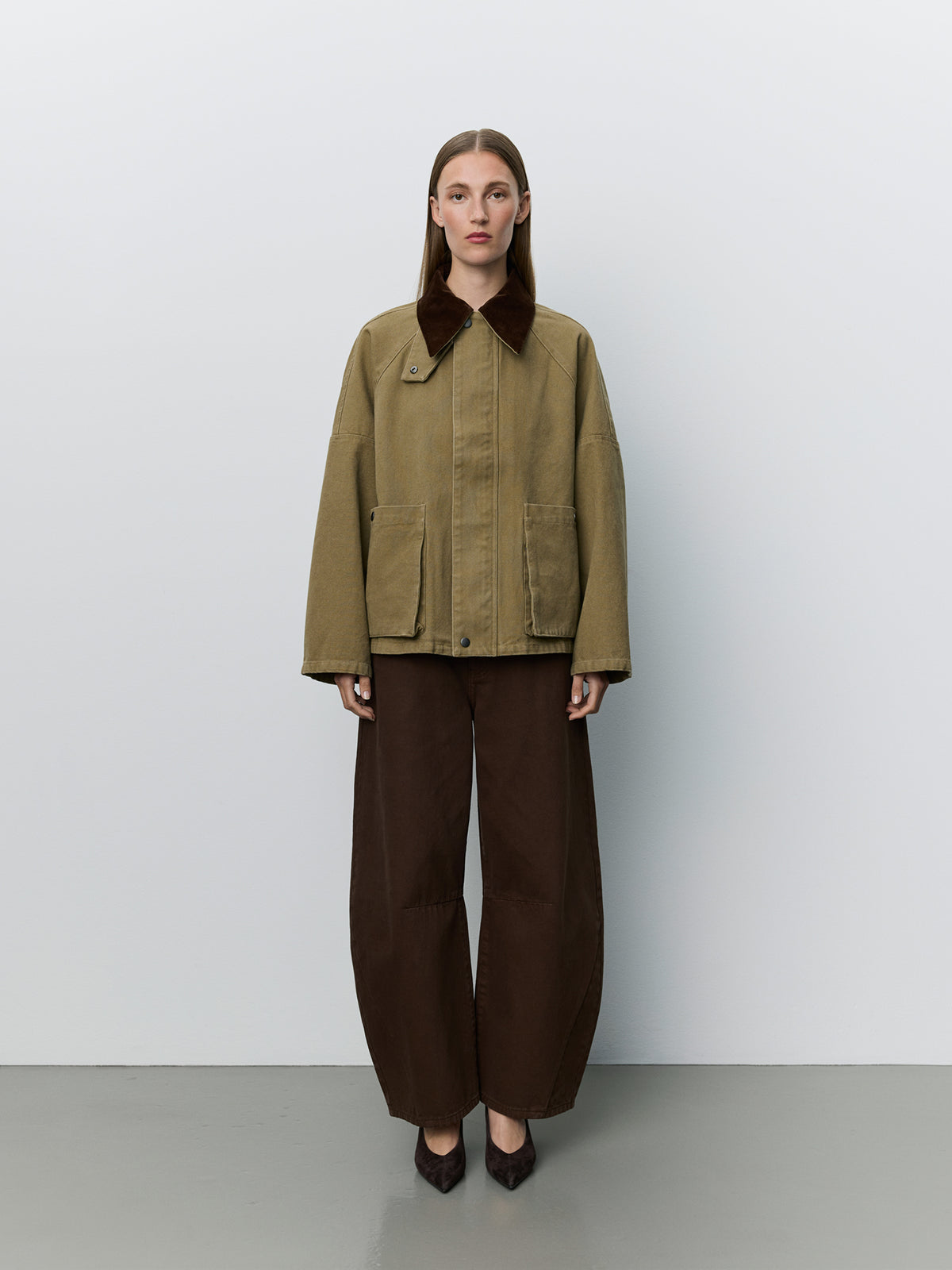 Sofie Schnoor WOMEN FRANCOSW OVERSIZED CANVAS JACKET Jacket 7030 Khaki